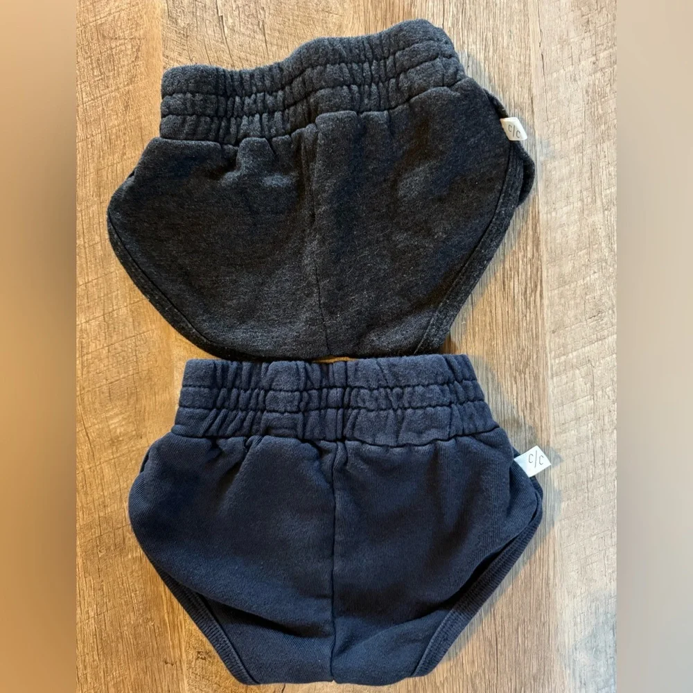 Childhoods Clothing Dark Gray and Navy Shorts Set 2T